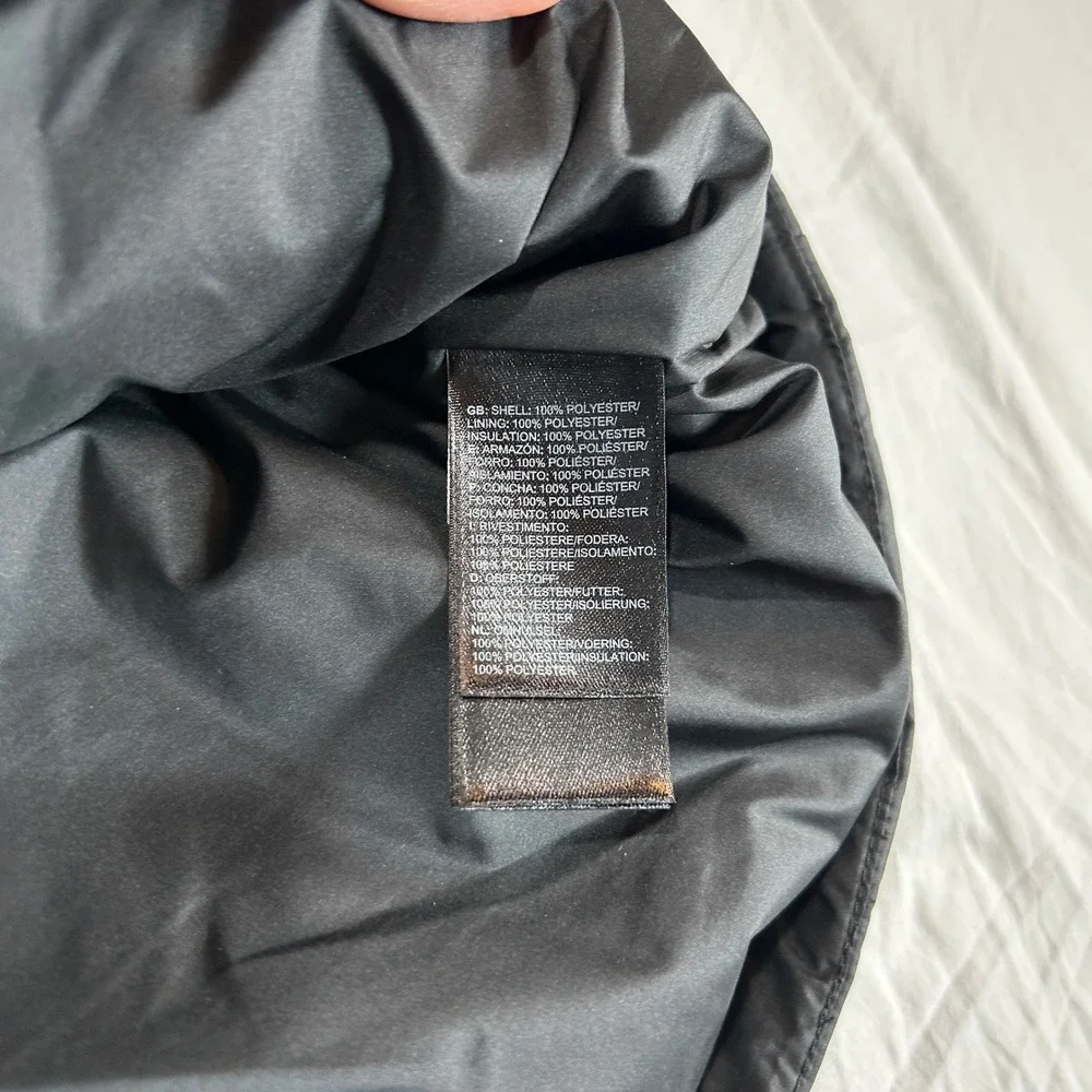 The North Face Mens Black Puffer Vest Full Zip Insulated Jacket Large NF0A3Y4K